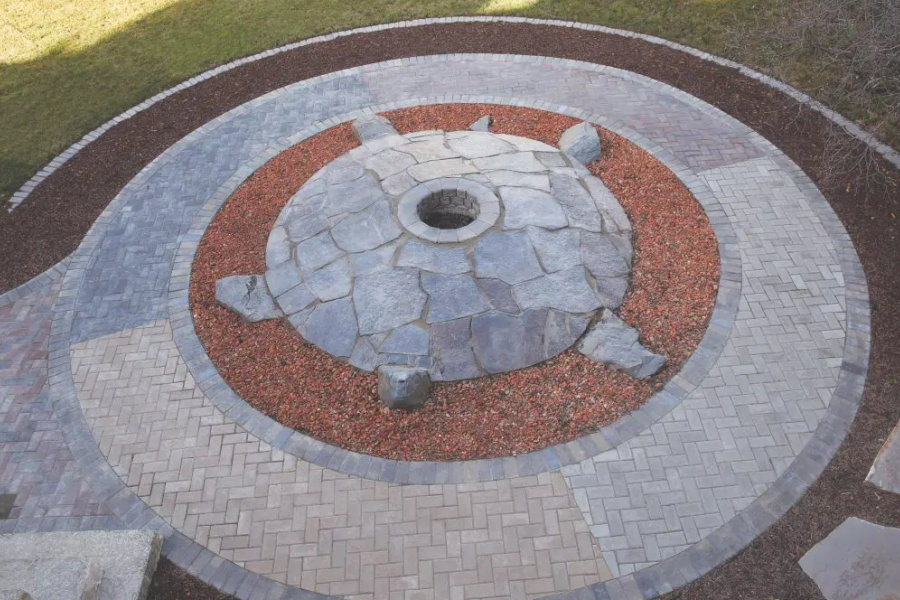 Turtle fire pit.